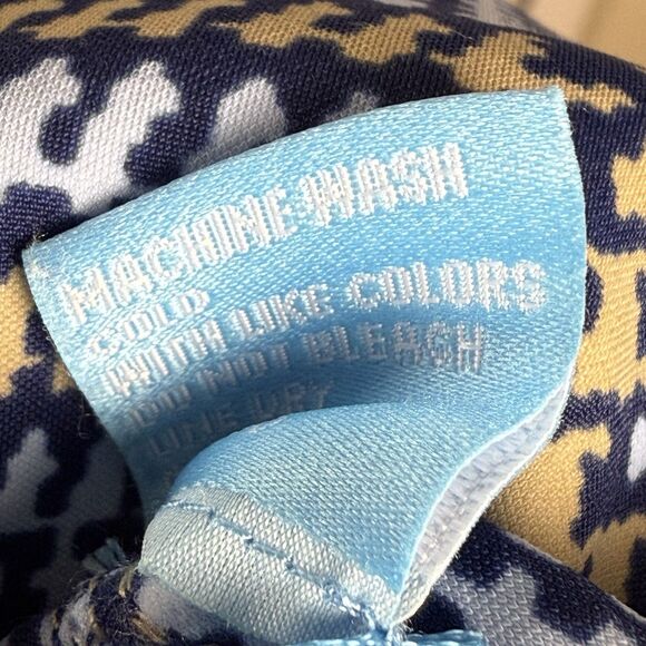 J McLaughlin Halle Reversible Skirt Navy Khaki Hilltop Nile Women Size XL - Picture 12 of 12